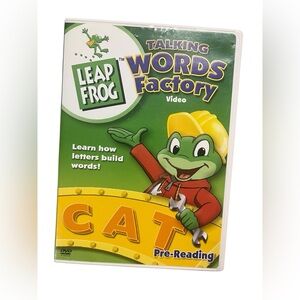 LeapFrog  Talking Words Factory Video Pre-Reading DVD 2003 Canadian Word Builder